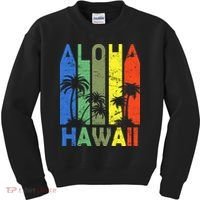 Retro Aloha Hawaii Logo Kids Sweatshirt thumb 0