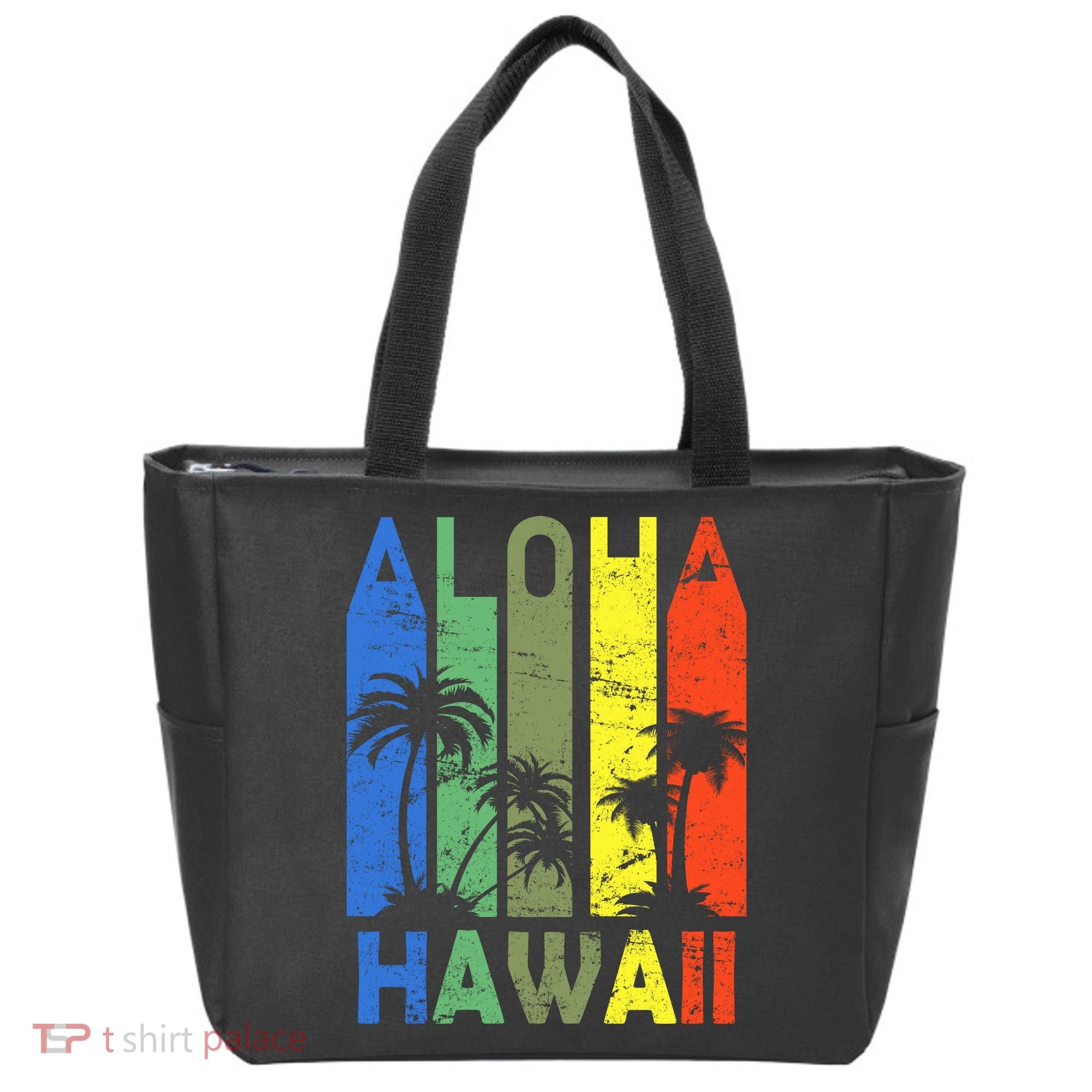 Retro Aloha Hawaii Logo Tote Bag