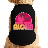 Retro Aloha Summer Fun Pink Logo Doggie Tank thumb 0