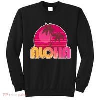 Retro Aloha Summer Fun Pink Logo Sweatshirt thumb 0