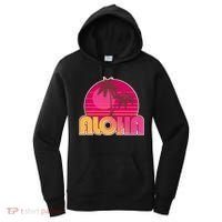 Retro Aloha Summer Fun Pink Logo Women's Hoodie thumb 0