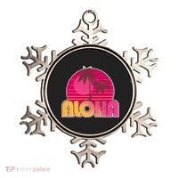 Retro Aloha Summer Fun Pink Logo Ornament thumb 0