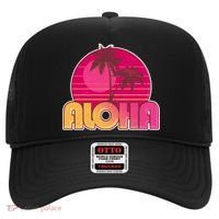 Retro Aloha Summer Fun Pink Logo Hat thumb 0