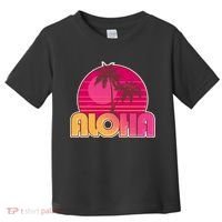 Retro Aloha Summer Fun Pink Logo Toddler T-Shirt thumb 0