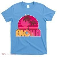 Retro Aloha Summer Fun Pink Logo T-Shirt thumb 0