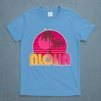 Retro Aloha Summer Fun Pink Logo T-Shirt thumb 4