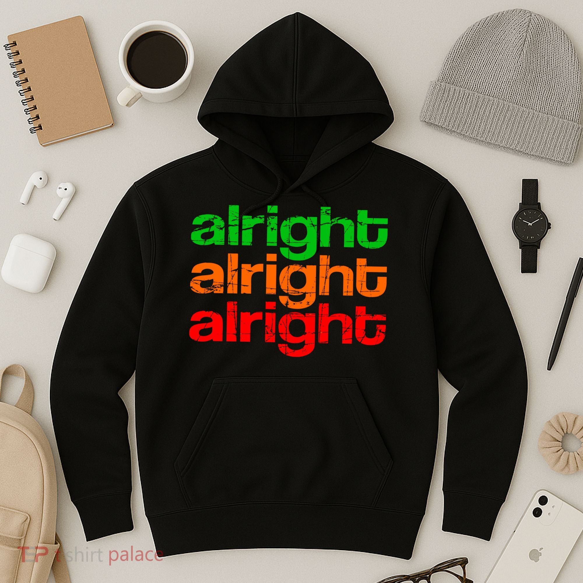 Retro Alright Logo Hoodie