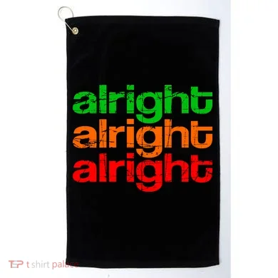 Retro Alright Logo Golf Towel
