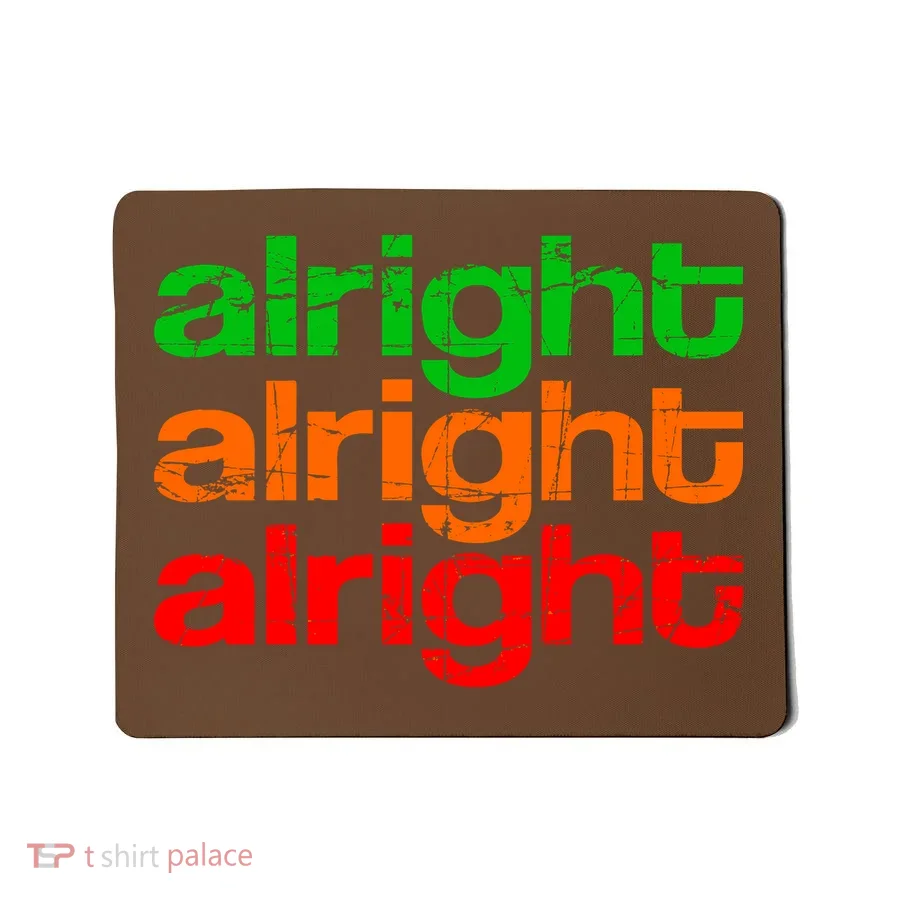 Retro Alright Logo Mousepad