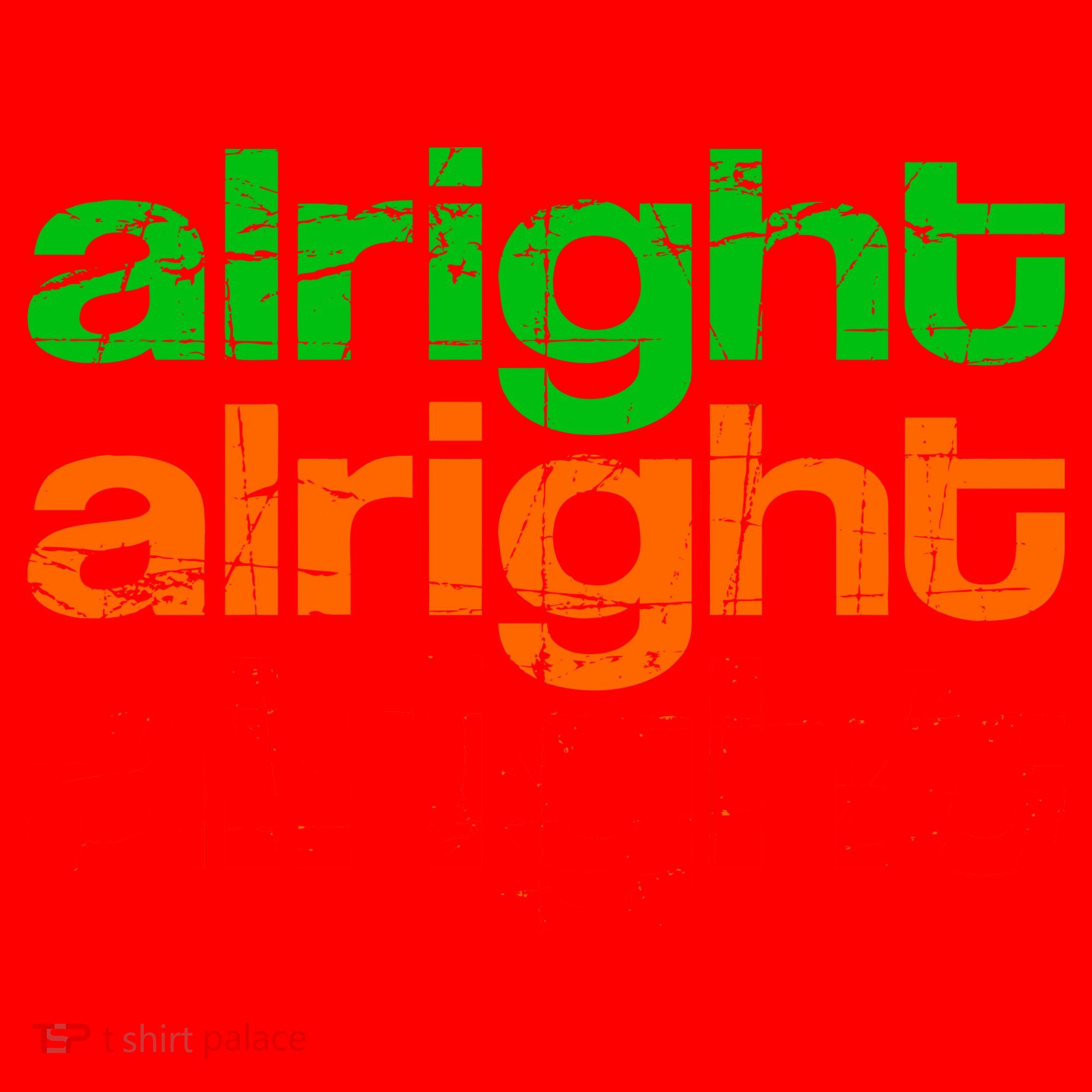 Retro Alright Logo Santa Hat