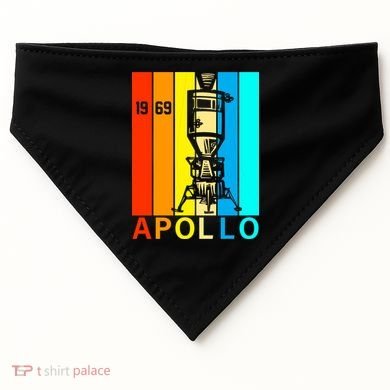 Retro Apollo 11 50th Anniversary 1969 USA-Made Doggie Bandana