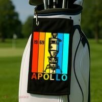 Retro Apollo 11 50th Anniversary 1969 Golf Towel thumb 2