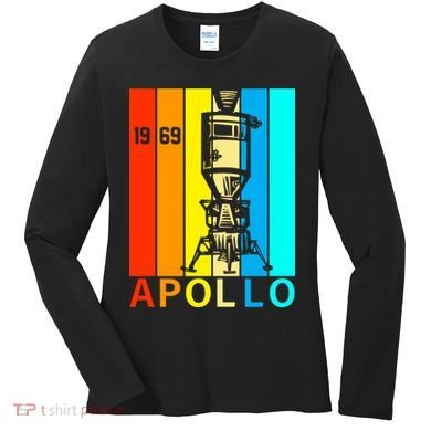 Retro Apollo 11 50th Anniversary 1969 Women's Long Sleeve Shirt