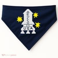 Retro Apollo 11 Spaceship USA-Made Doggie Bandana thumb 0