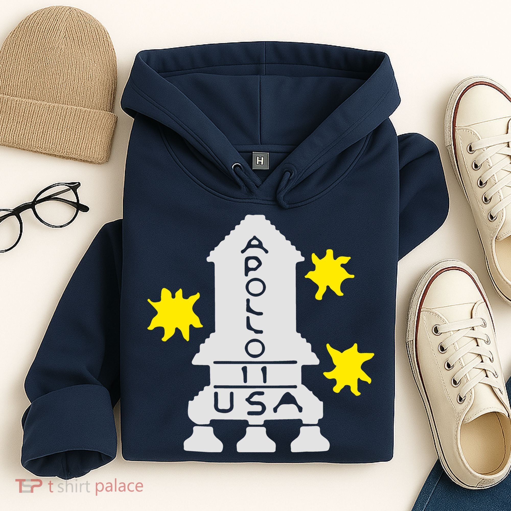 Retro Apollo 11 Spaceship Hoodie