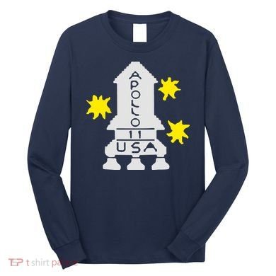Retro Apollo 11 Spaceship Long Sleeve Shirt