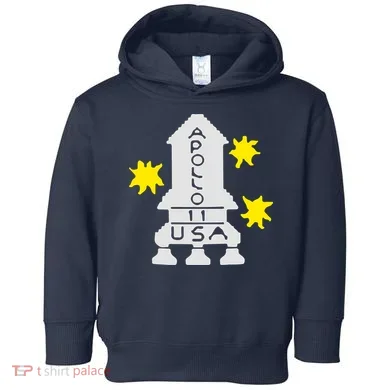 Retro Apollo 11 Spaceship Toddler Hoodie