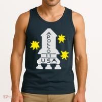 Retro Apollo 11 Spaceship Tank Top thumb 3