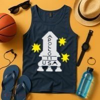 Retro Apollo 11 Spaceship Tank Top thumb 4