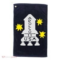 Retro Apollo 11 Spaceship Golf Towel thumb 0