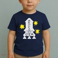 Retro Apollo 11 Spaceship Toddler T-Shirt thumb 2