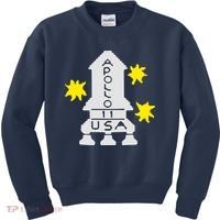 Retro Apollo 11 Spaceship Kids Sweatshirt thumb 0