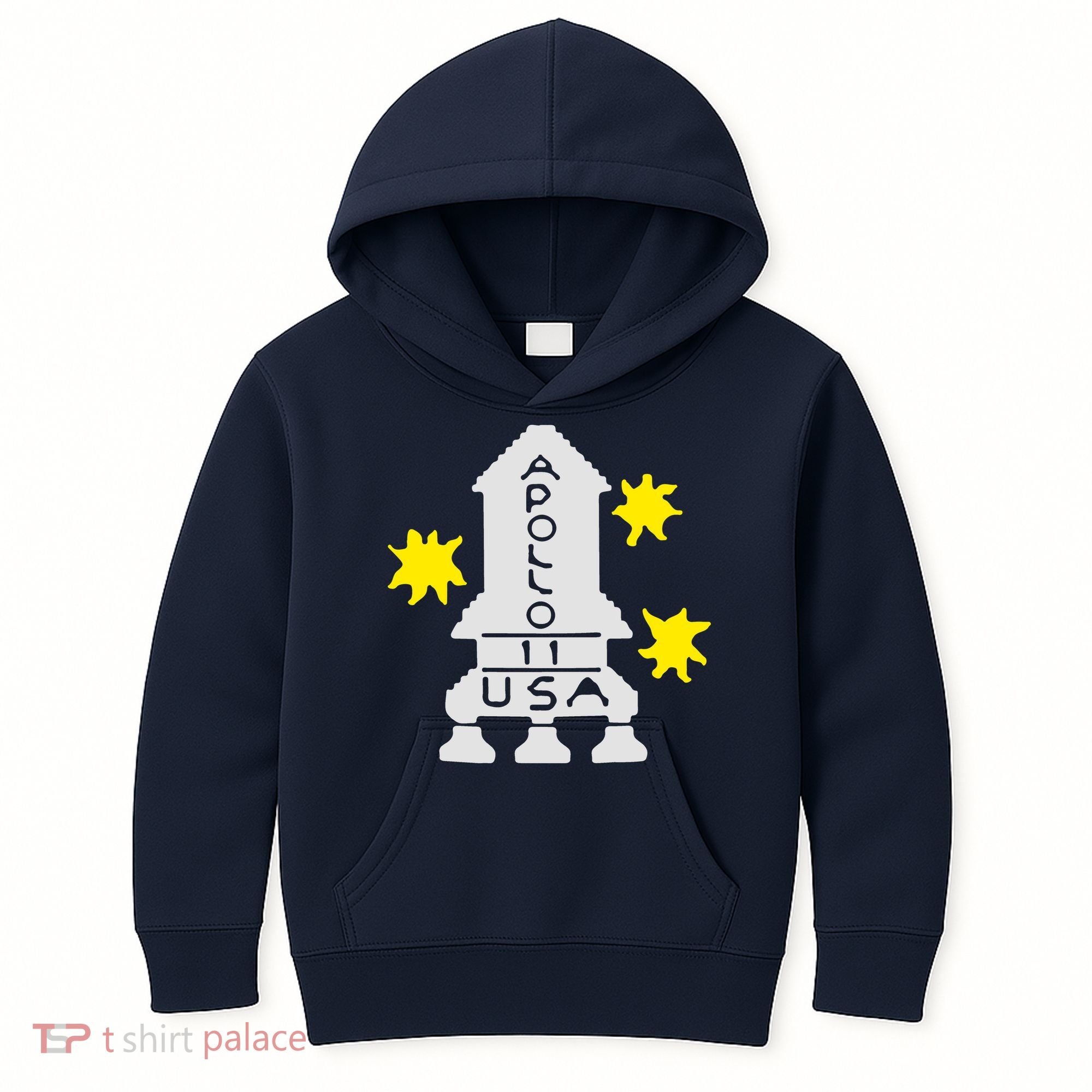 Retro Apollo 11 Spaceship Kids Hoodie