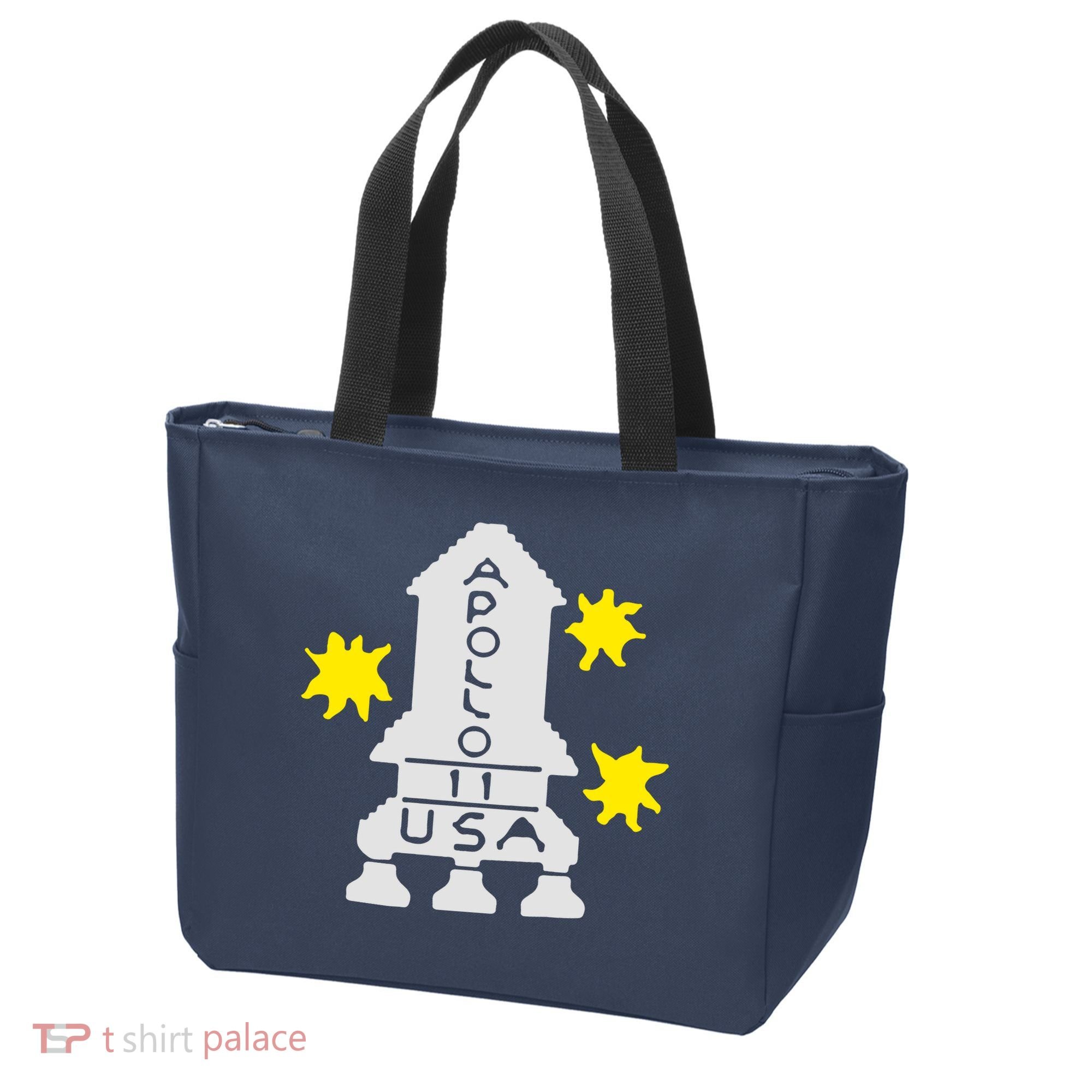 Retro Apollo 11 Spaceship Tote Bag