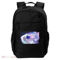 Retro Astronaut Galazy Boombox Backpack thumb 0