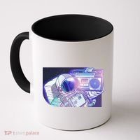 Retro Astronaut Galazy Boombox Coffee Mug thumb 0