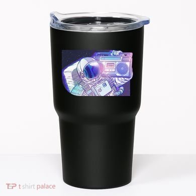 Retro Astronaut Galazy Boombox Tumbler
