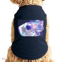 Retro Astronaut Galazy Boombox Doggie Tank thumb 0