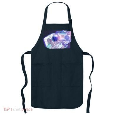 Retro Astronaut Galazy Boombox Apron