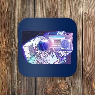 Retro Astronaut Galazy Boombox Coaster