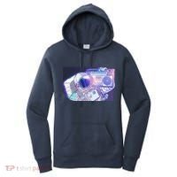 Retro Astronaut Galazy Boombox Women's Hoodie thumb 0