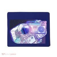 Retro Astronaut Galazy Boombox Mousepad thumb 0