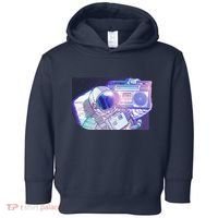 Retro Astronaut Galazy Boombox Toddler Hoodie thumb 0