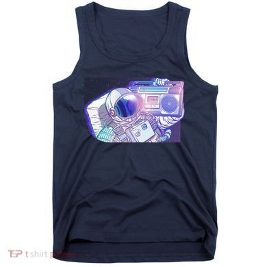 Retro Astronaut Galazy Boombox Tank Top