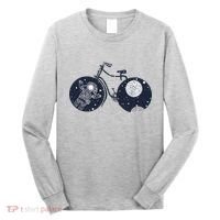 Retro Astronaut Space Bicycle Long Sleeve Shirt thumb 0
