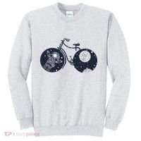 Retro Astronaut Space Bicycle Sweatshirt thumb 0