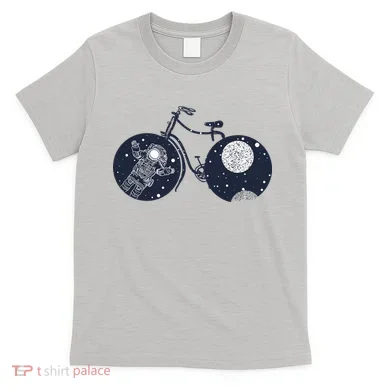 Retro Astronaut Space Bicycle T-Shirt