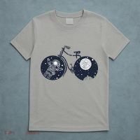 Retro Astronaut Space Bicycle T-Shirt thumb 5