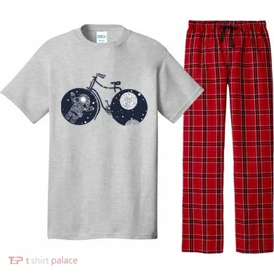 Retro Astronaut Space Bicycle Pajama Set