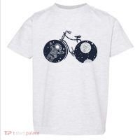 Retro Astronaut Space Bicycle Toddler T-Shirt thumb 0
