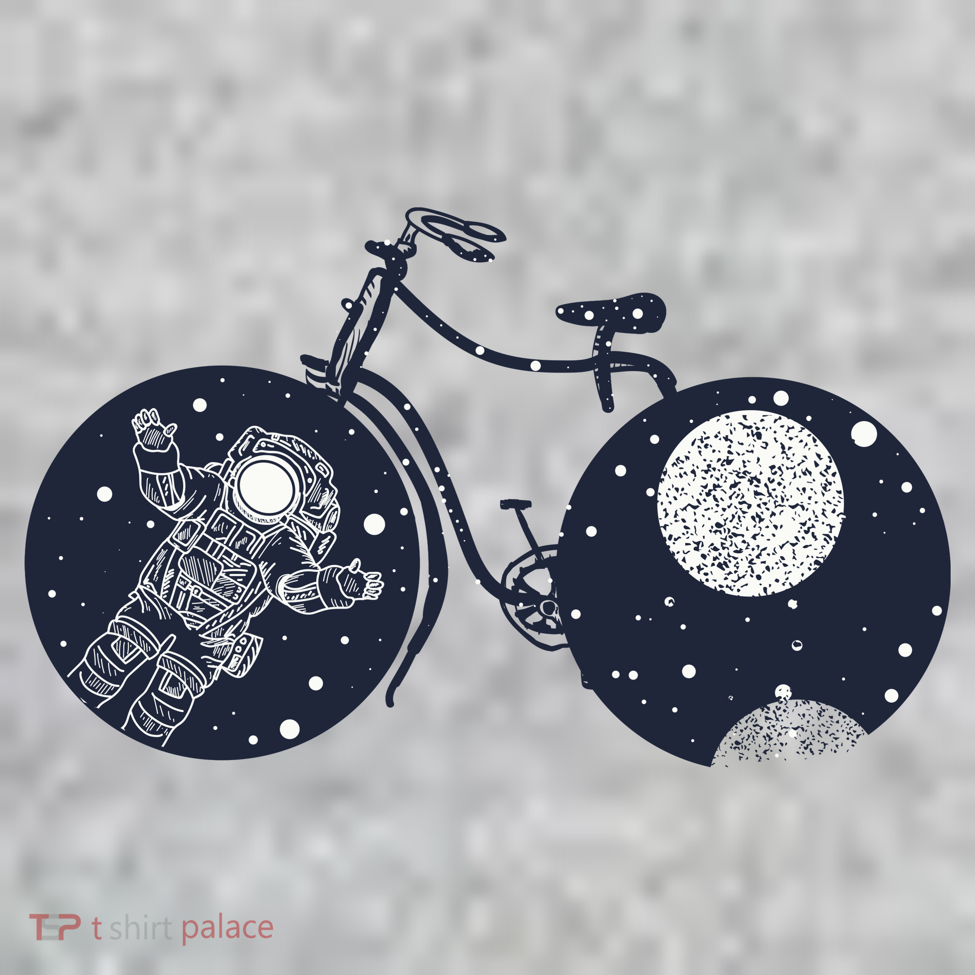 Retro Astronaut Space Bicycle Kids Sweatshirt