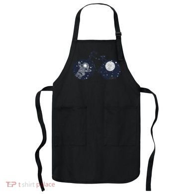 Retro Astronaut Space Bicycle Apron