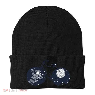 Retro Astronaut Space Bicycle Beanie