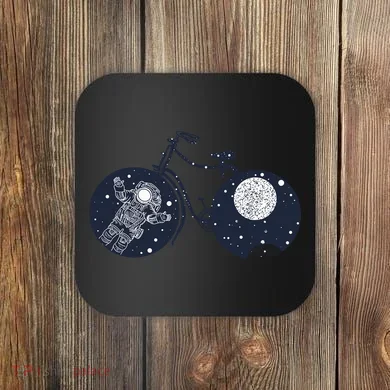 Retro Astronaut Space Bicycle Coaster