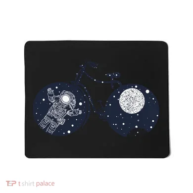 Retro Astronaut Space Bicycle Mousepad