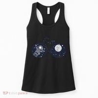Retro Astronaut Space Bicycle Women's Tank Top thumb 0